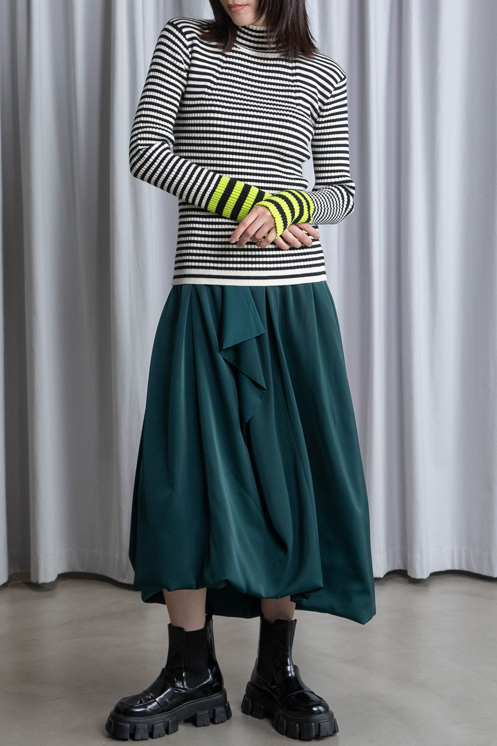 MARECHAL TERRE ボーダータートルニット【ZMT256KN614】