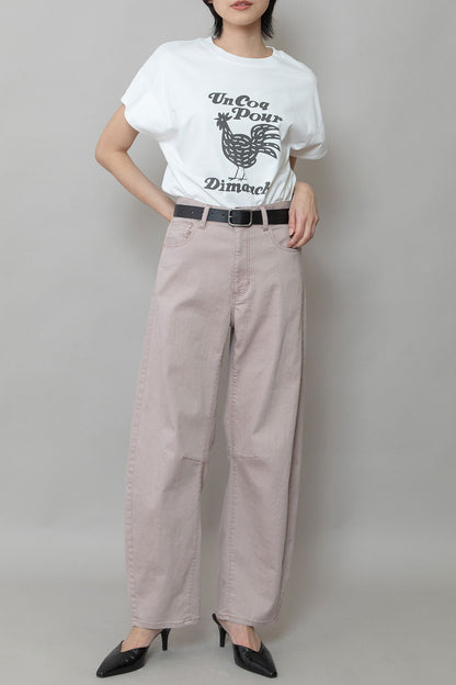 Munich ダスティー加工デニムバレルパンツ【MN252P07】