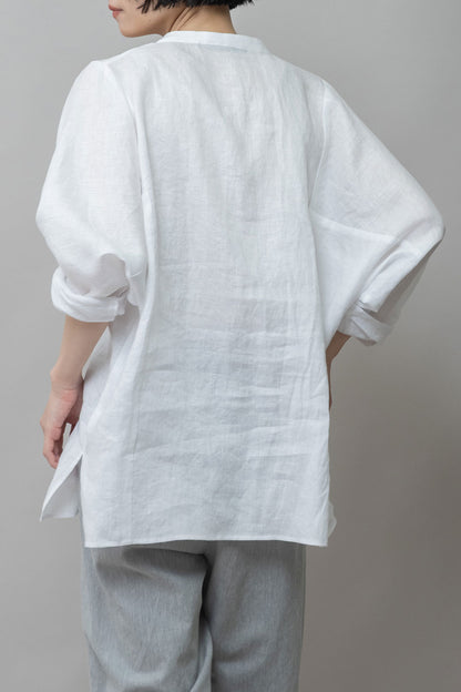 Munich 60sフレンチリネンキャンバスルーズシャツ【MN261T33】