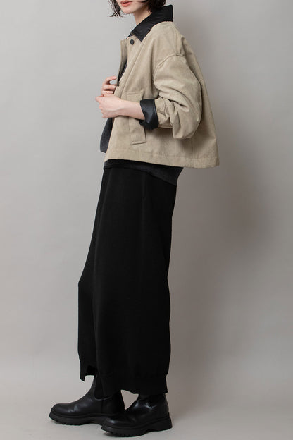 Munich ナノコーデュロイ＆デニム×Octaショートカバーオール【MN252B66】