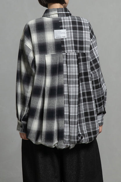 MARECHAL TERRE チェックロングシャツ【ZMT255BL508】