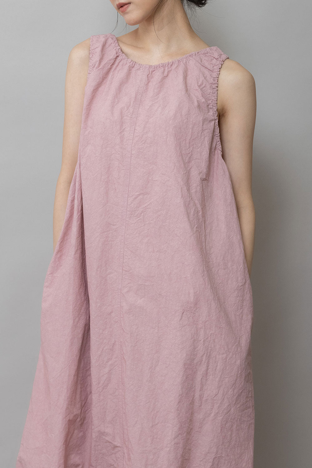 Munich コットンリネンドローストリングワンピース【MN261N28】