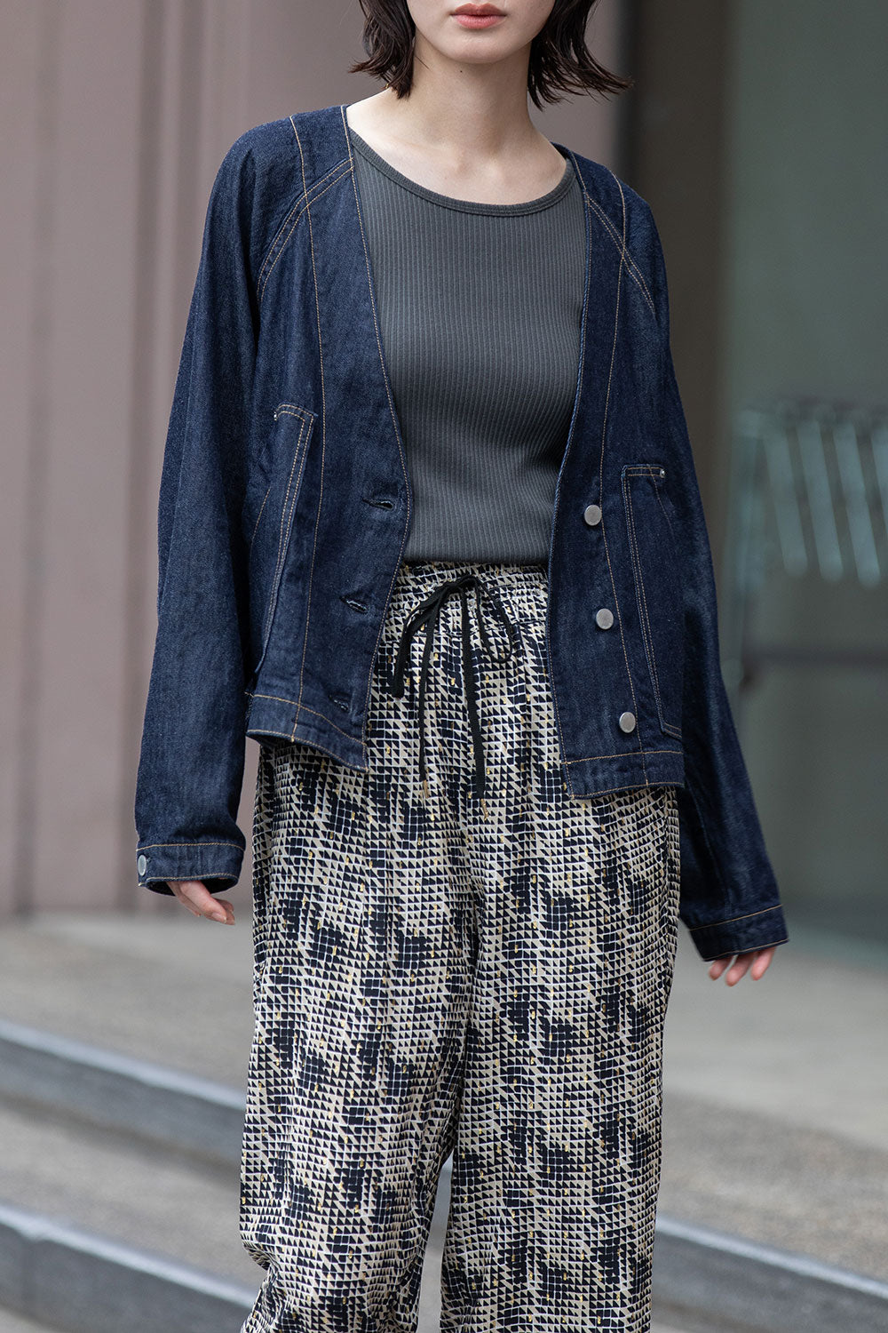 Munich コットンリヨセルデニムコンパクトジャケット【MN261B09】