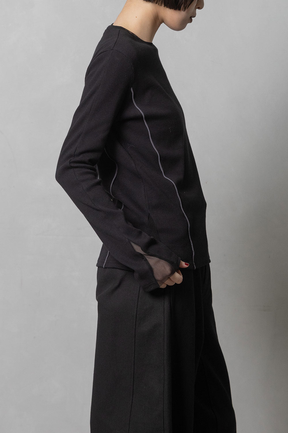 MARECHAL TERRE リブインナーカットソー【ZMT264CT306】