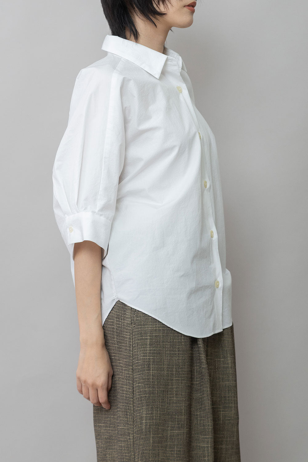 Munich オーガニックコットンタイプライターハーフスリーブシャツ【MN261T44】