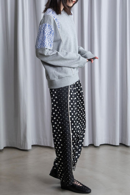 MARECHAL TERRE レース切替えスウェットトップス【ZMT261CT759】