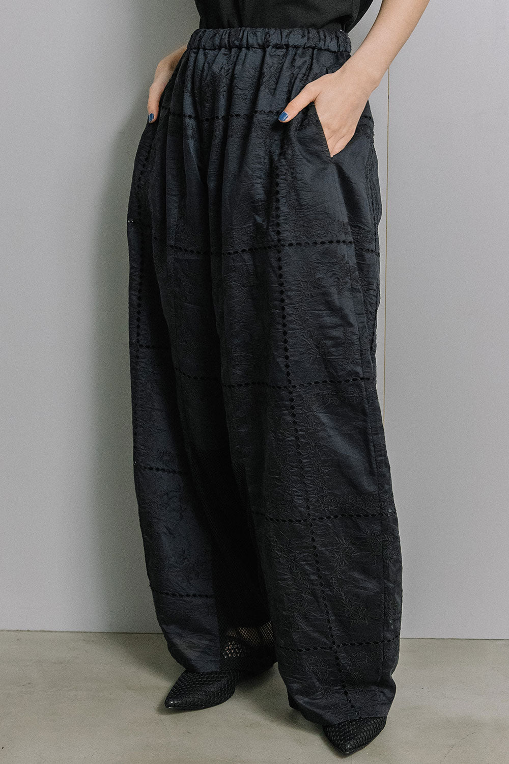 MARECHAL TERRE レースワイドコクーンパンツ【ZMT263PT218】