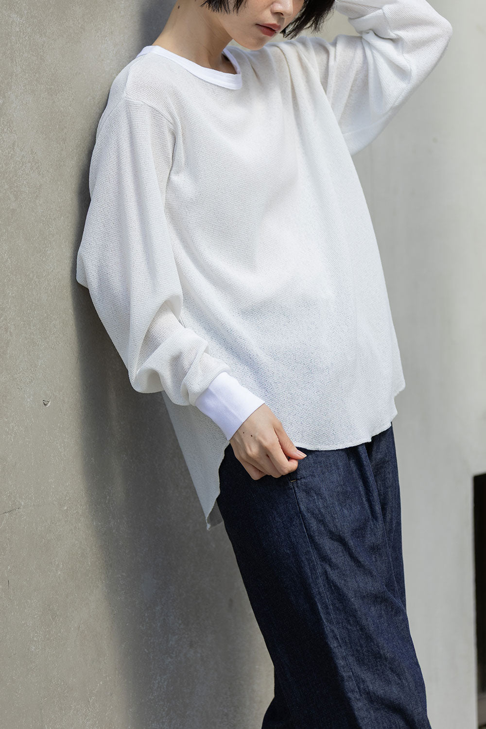 Munich シアーワッフルバックヘンリーネックプルオーバー【MN261U06】