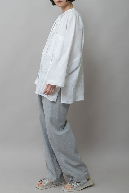 Munich 60sフレンチリネンキャンバスルーズシャツ【MN261T33】