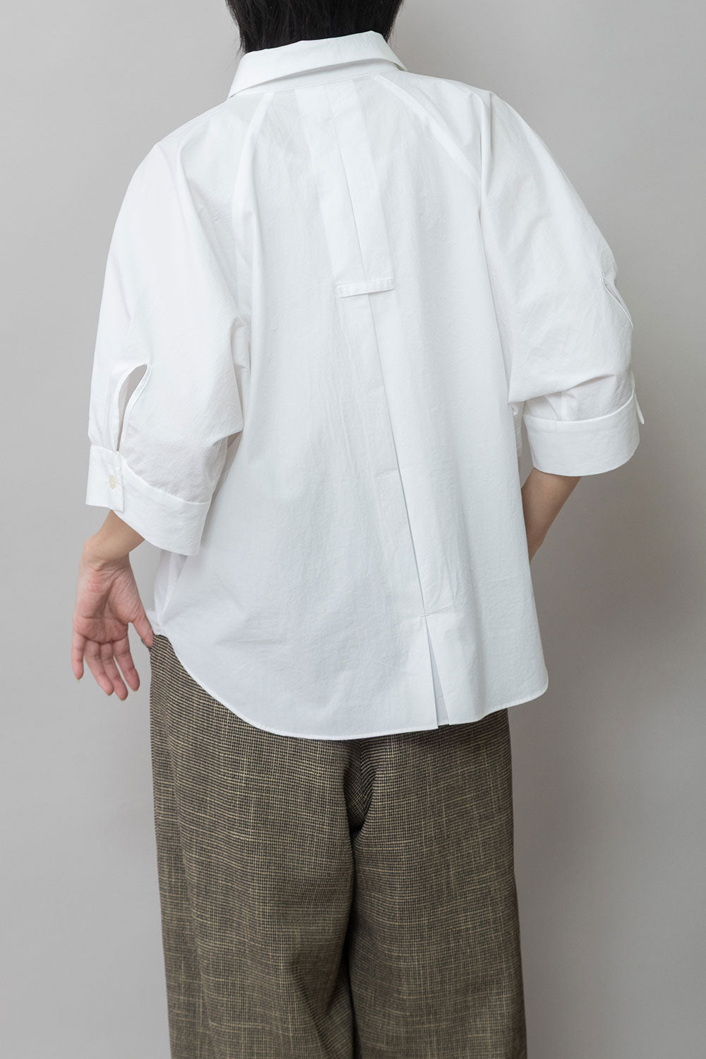 Munich オーガニックコットンタイプライターハーフスリーブシャツ【MN261T44】