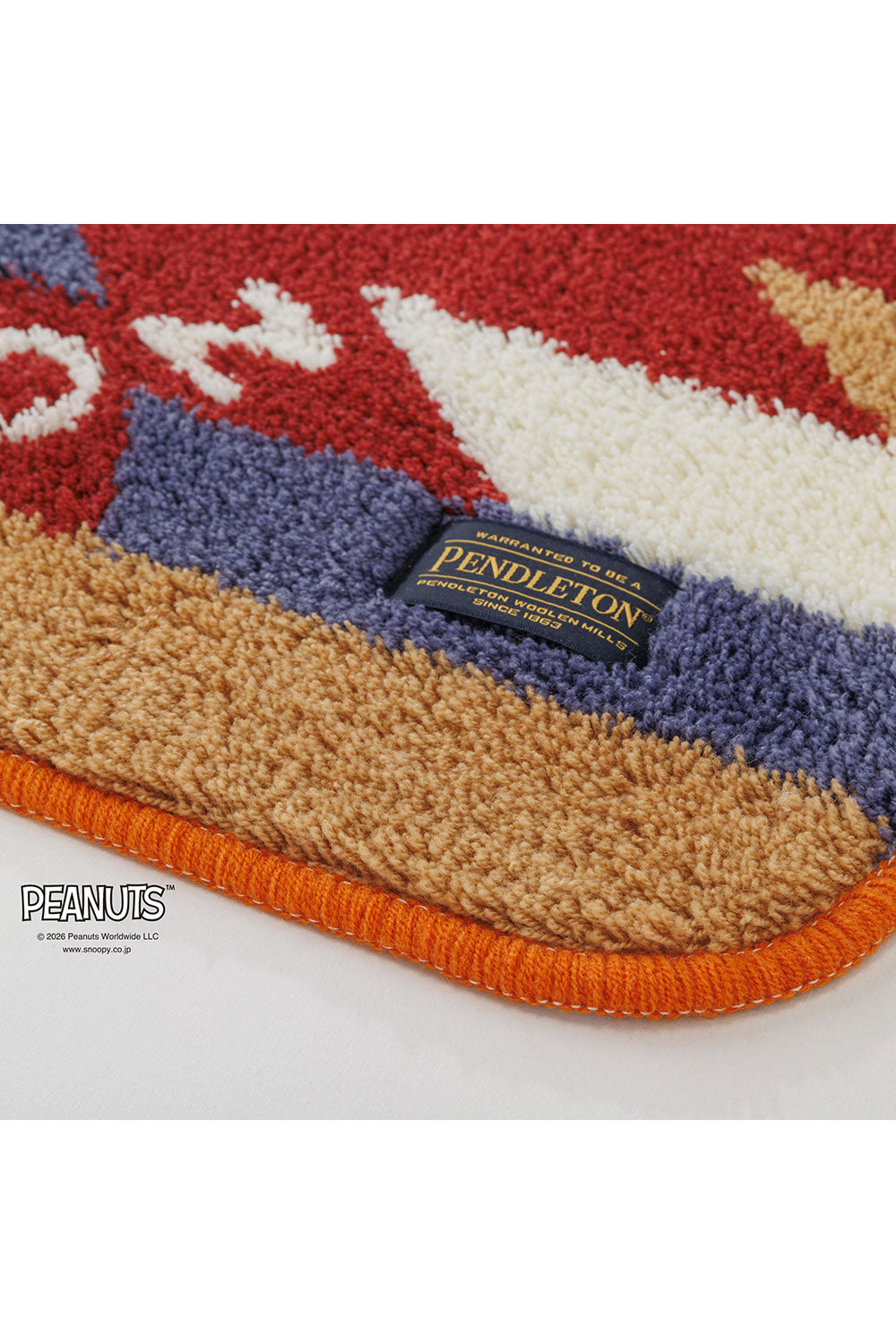 <PENDLETON×PEANUTS> Tufting Rug Small Mat