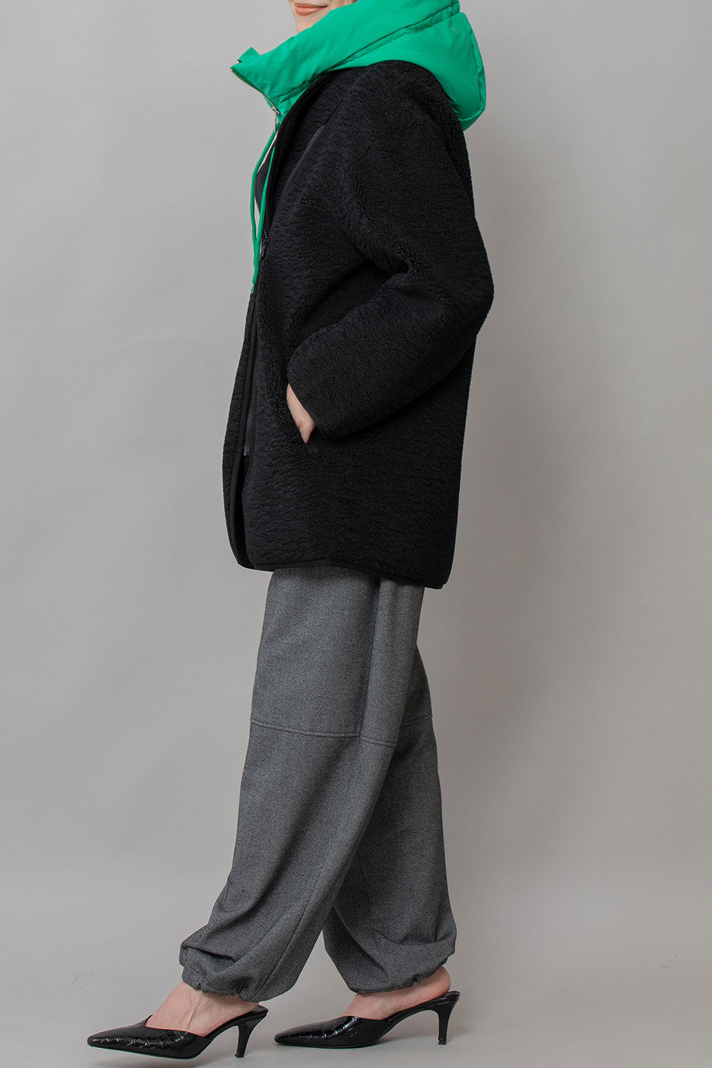 Munich シープボアムートンライダースコート【MN252C53】