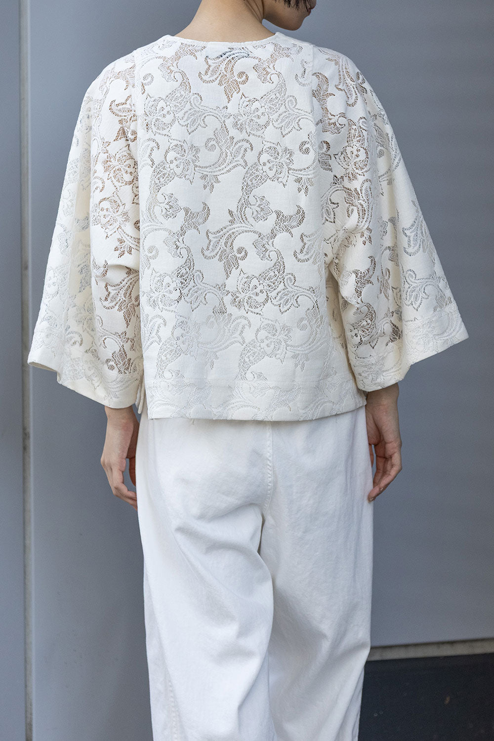 Munich コットンポリエステルレースドッキングブラウス【MN261T29】