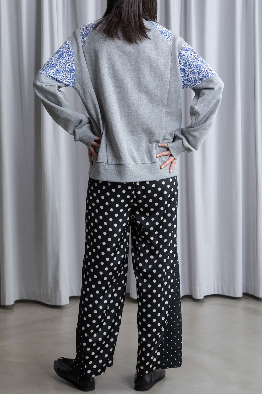 MARECHAL TERRE レース切替えスウェットトップス【ZMT261CT759】