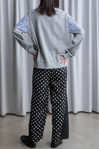 MARECHAL TERRE レース切替えスウェットトップス【ZMT261CT759】