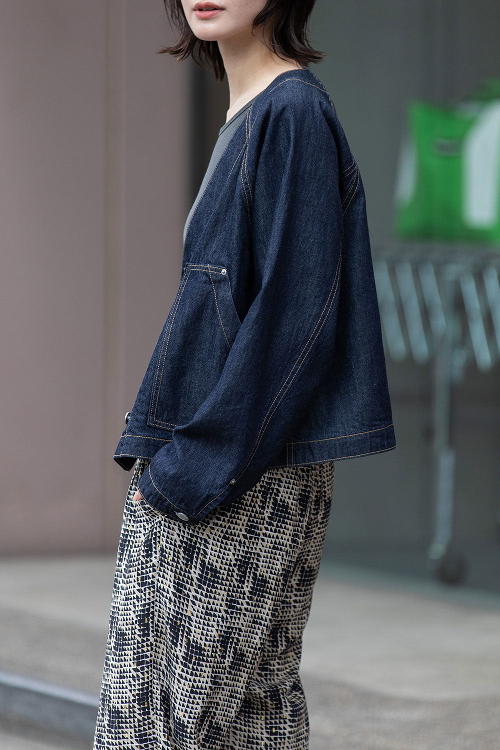 Munich コットンリヨセルデニムコンパクトジャケット【MN261B09】