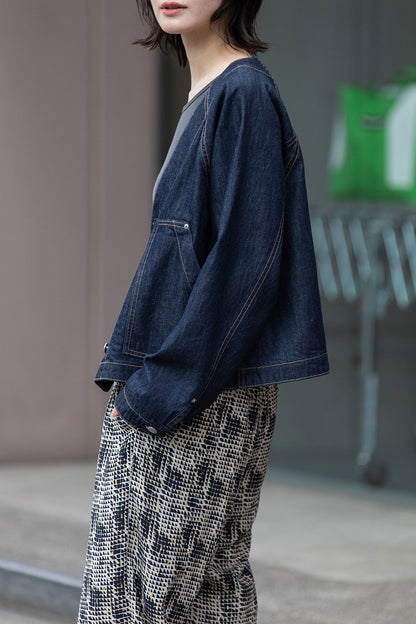 Munich コットンリヨセルデニムコンパクトジャケット【MN261B09】