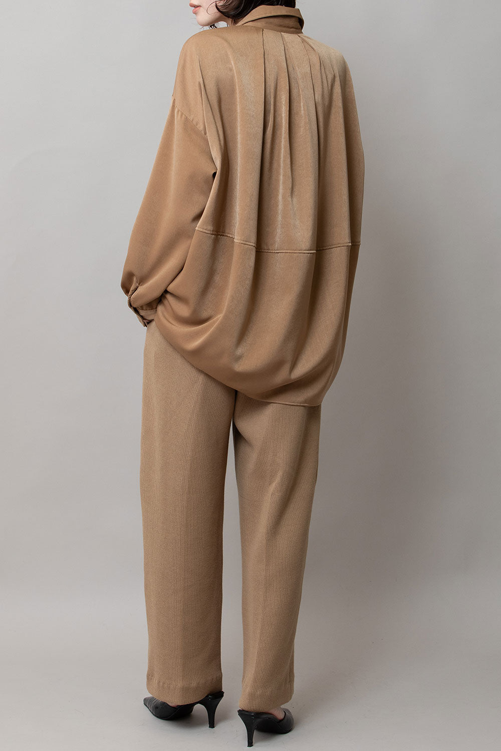 Munich ヴィンテージサテンプルオーバーシャツ【MN252T65】