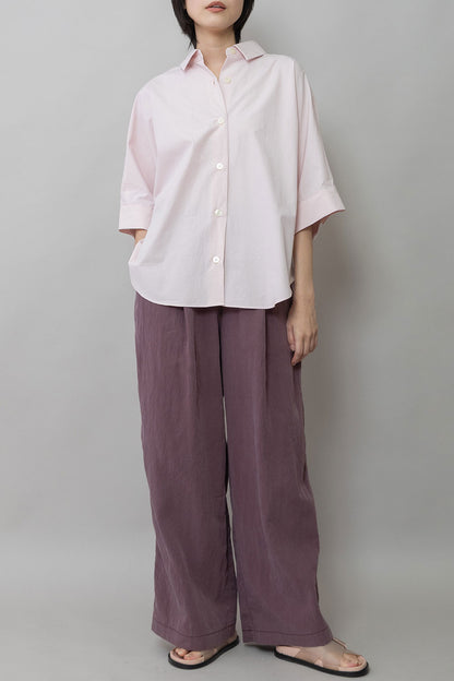 Munich オーガニックコットンタイプライターハーフスリーブシャツ【MN261T44】