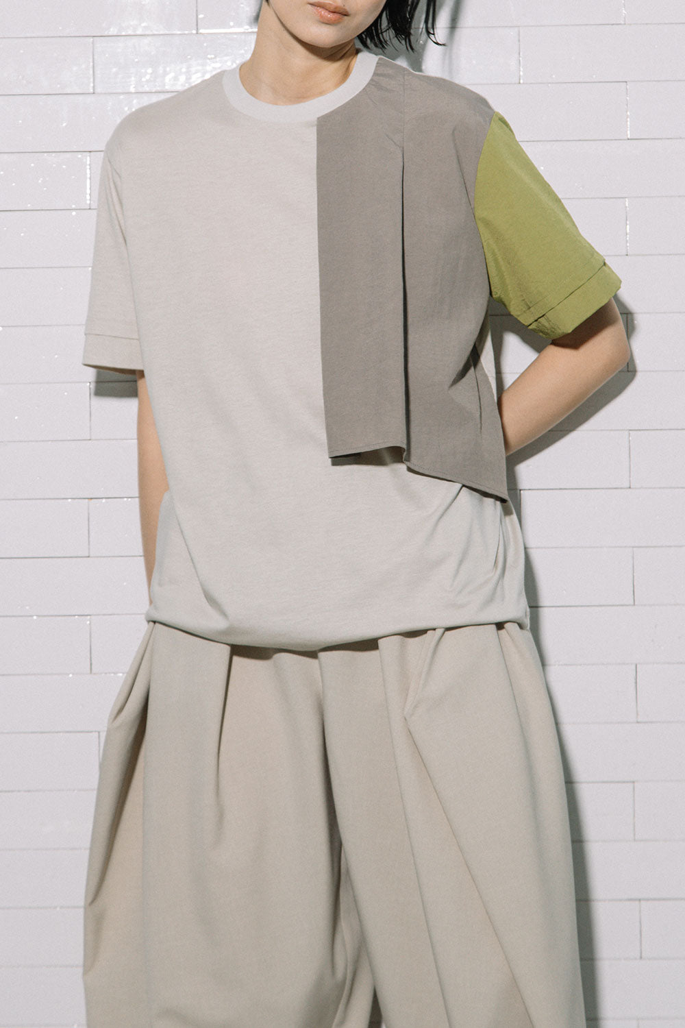 MARECHAL TERRE コンビネーションデザインTシャツ【ZMT262CT138】