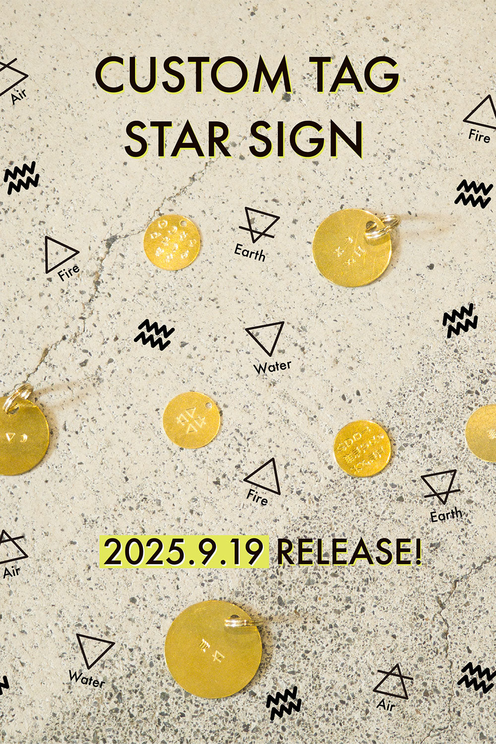 CUSTOM TAG STAR SIGN