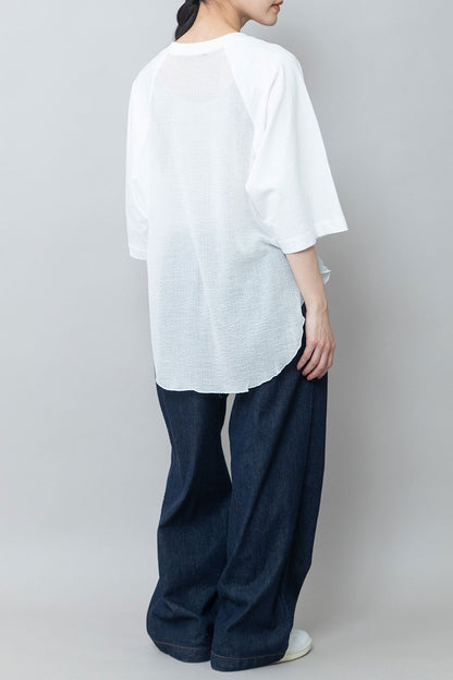 Munich コットンジャージ×ジョーゼットドッキングTシャツ【MN252U05】