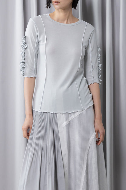 MARECHAL TERRE ラッフル袖インナートップス【ZMT262CT112】