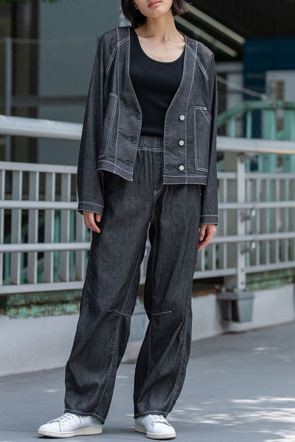 Munich コットンリヨセルデニムコンパクトジャケット【MN261B09】