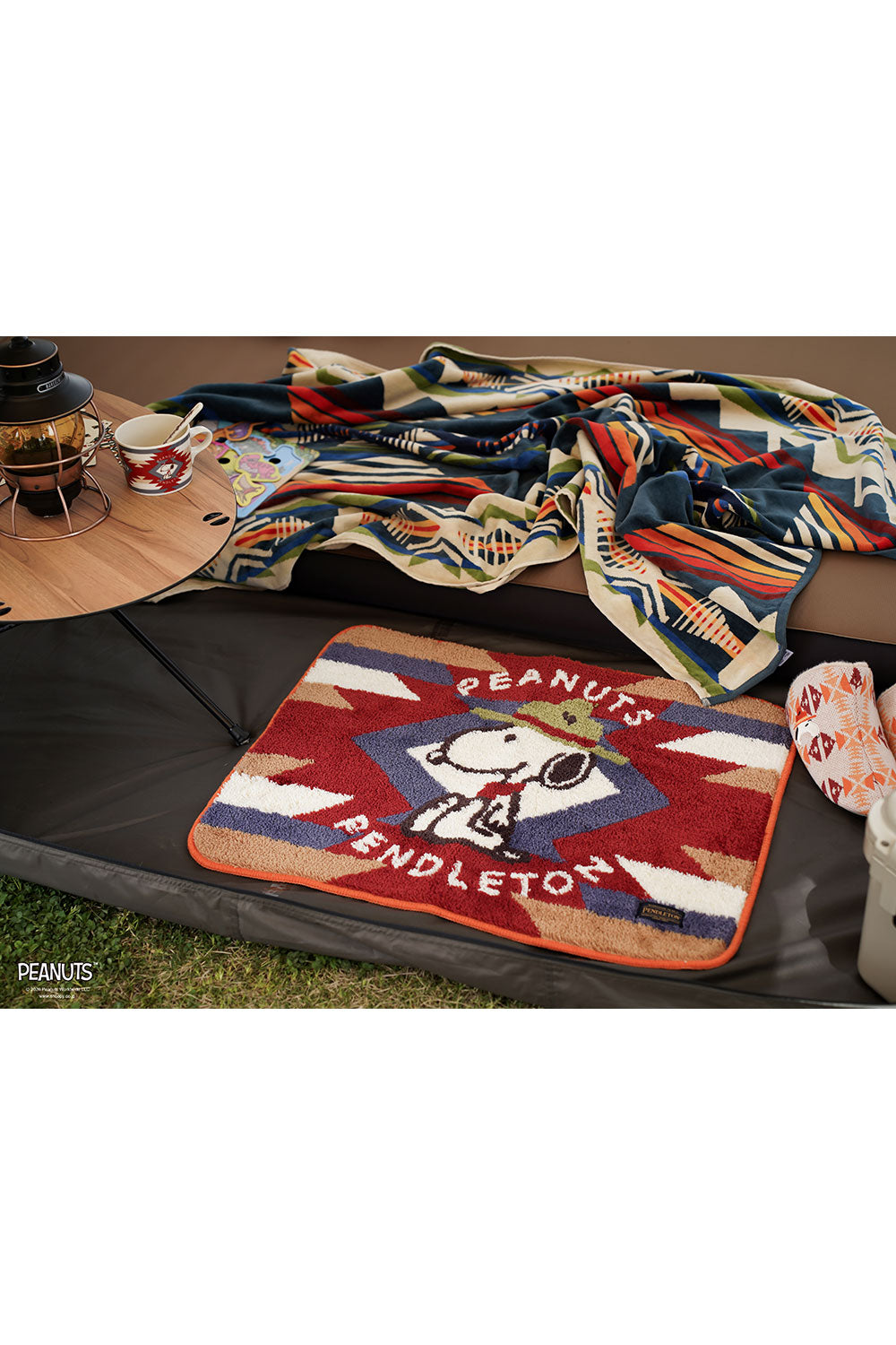 <PENDLETON×PEANUTS> Tufting Rug Small Mat