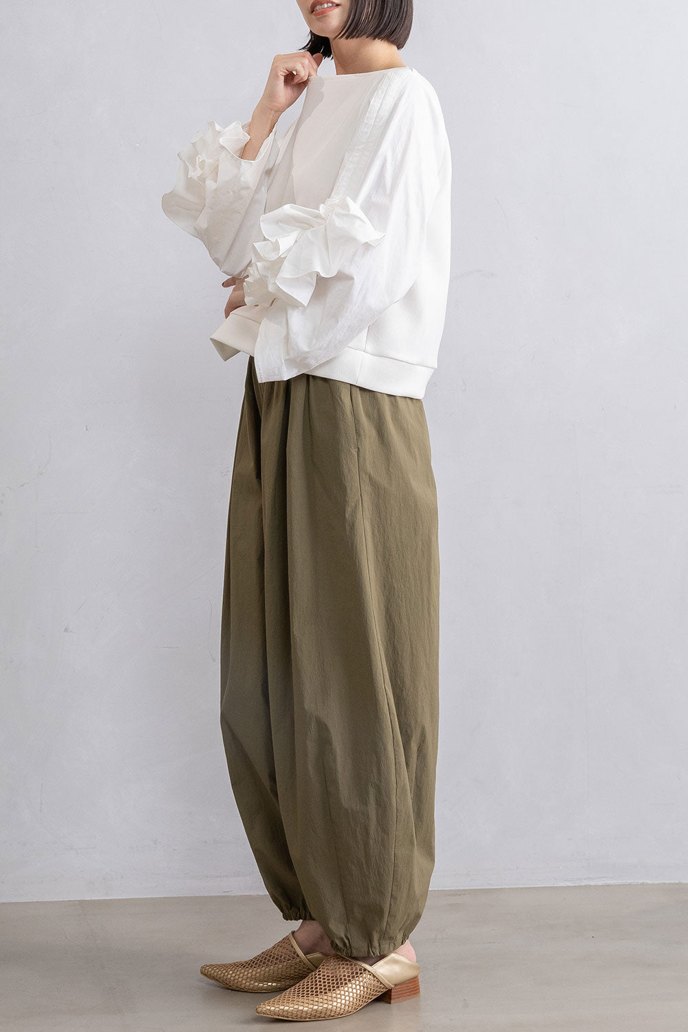 MARECHAL TERRE ラッフルスリーブトップス【ZMT261BL032】
