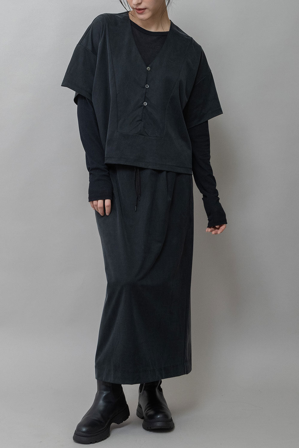 Munich サテンジャージータイトスカート【MN261S13】