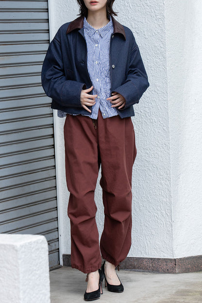 Munich ナノコーデュロイ＆デニム×Octaショートカバーオール【MN252B66】