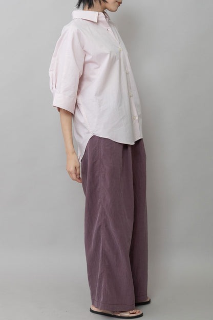 Munich オーガニックコットンタイプライターハーフスリーブシャツ【MN261T44】