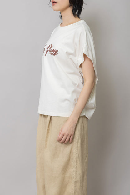 Munich "The Plum"ロゴプリントタックスリーブTシャツ【MN261U34】