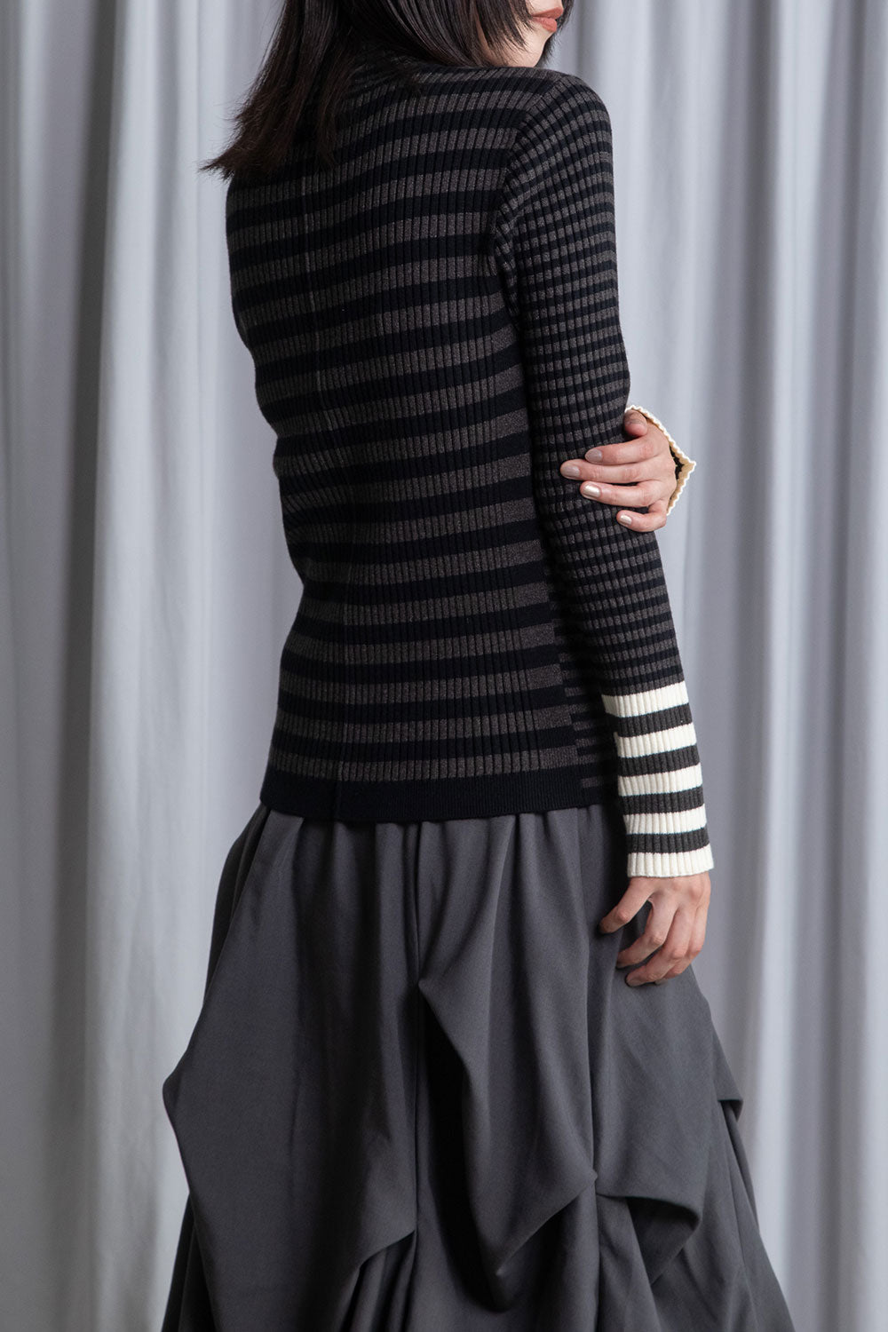 MARECHAL TERRE ボーダータートルニット【ZMT256KN614】