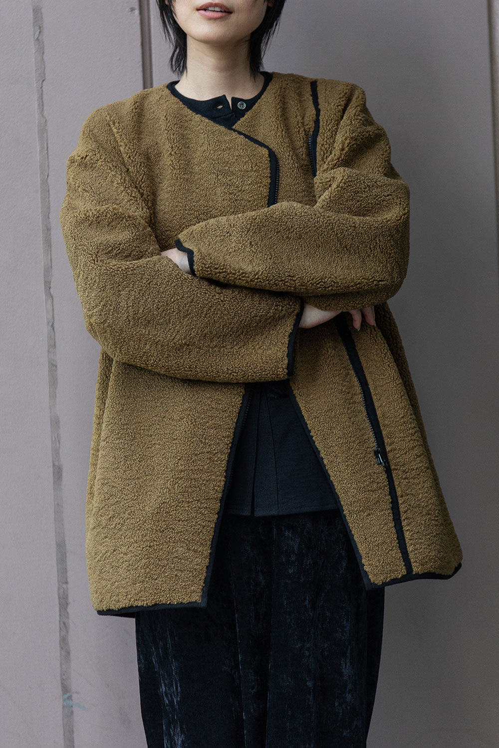 Munich シープボアムートンライダースコート【MN252C53】