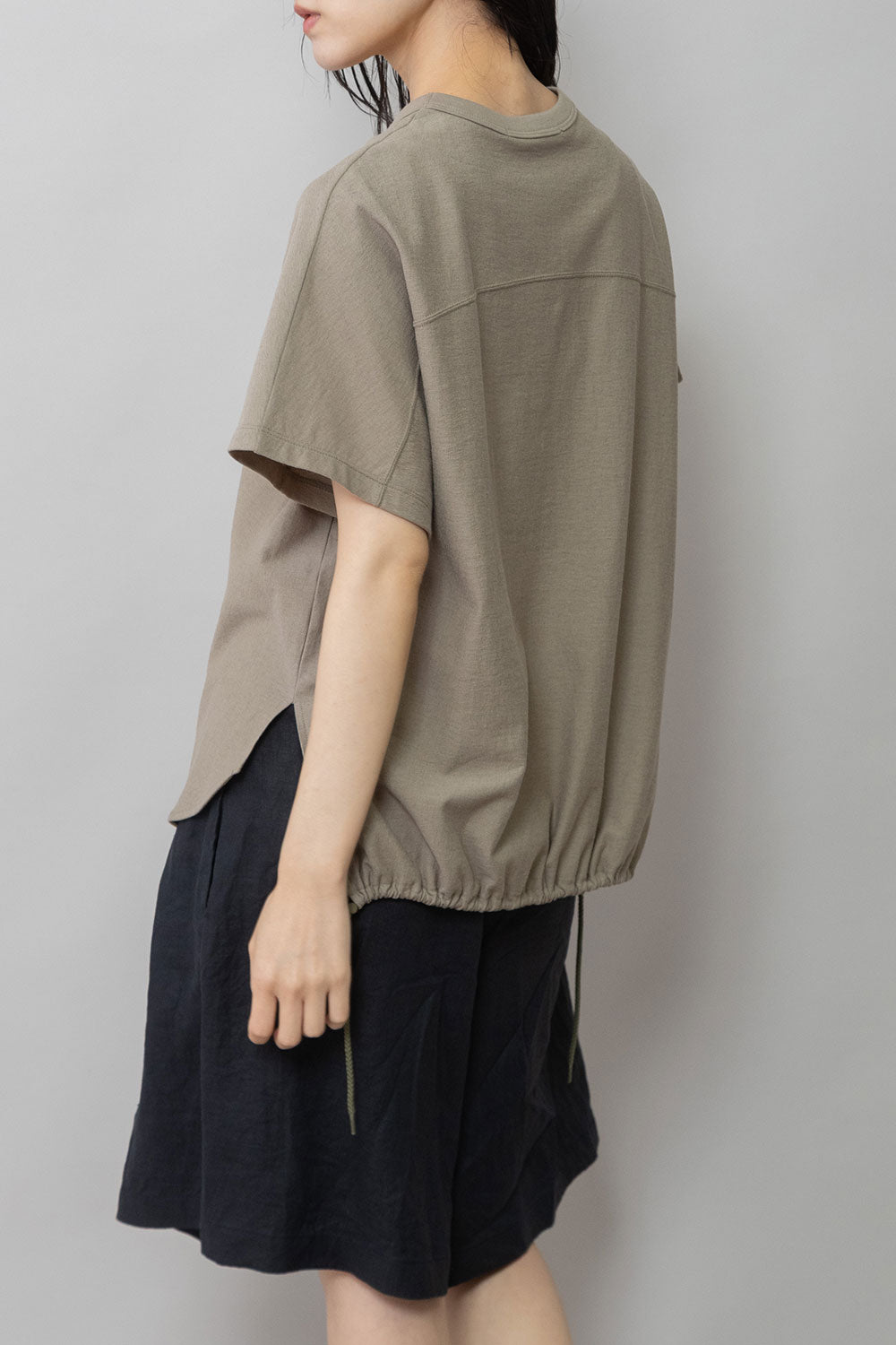 Munich ブークレーライトジャージドローストリングヘムトップス【MN261U17】