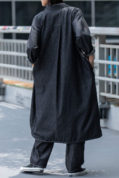 Munich 6ozスラブデニムシャツワンピース【MN261N10】