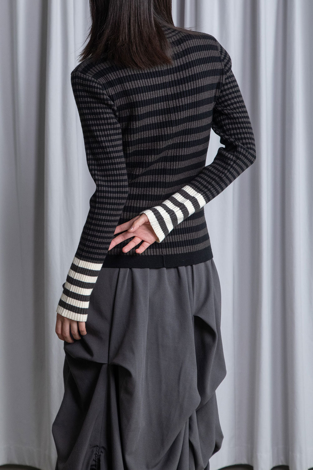 MARECHAL TERRE ボーダータートルニット【ZMT256KN614】