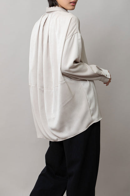 Munich ヴィンテージサテンプルオーバーシャツ【MN252T65】