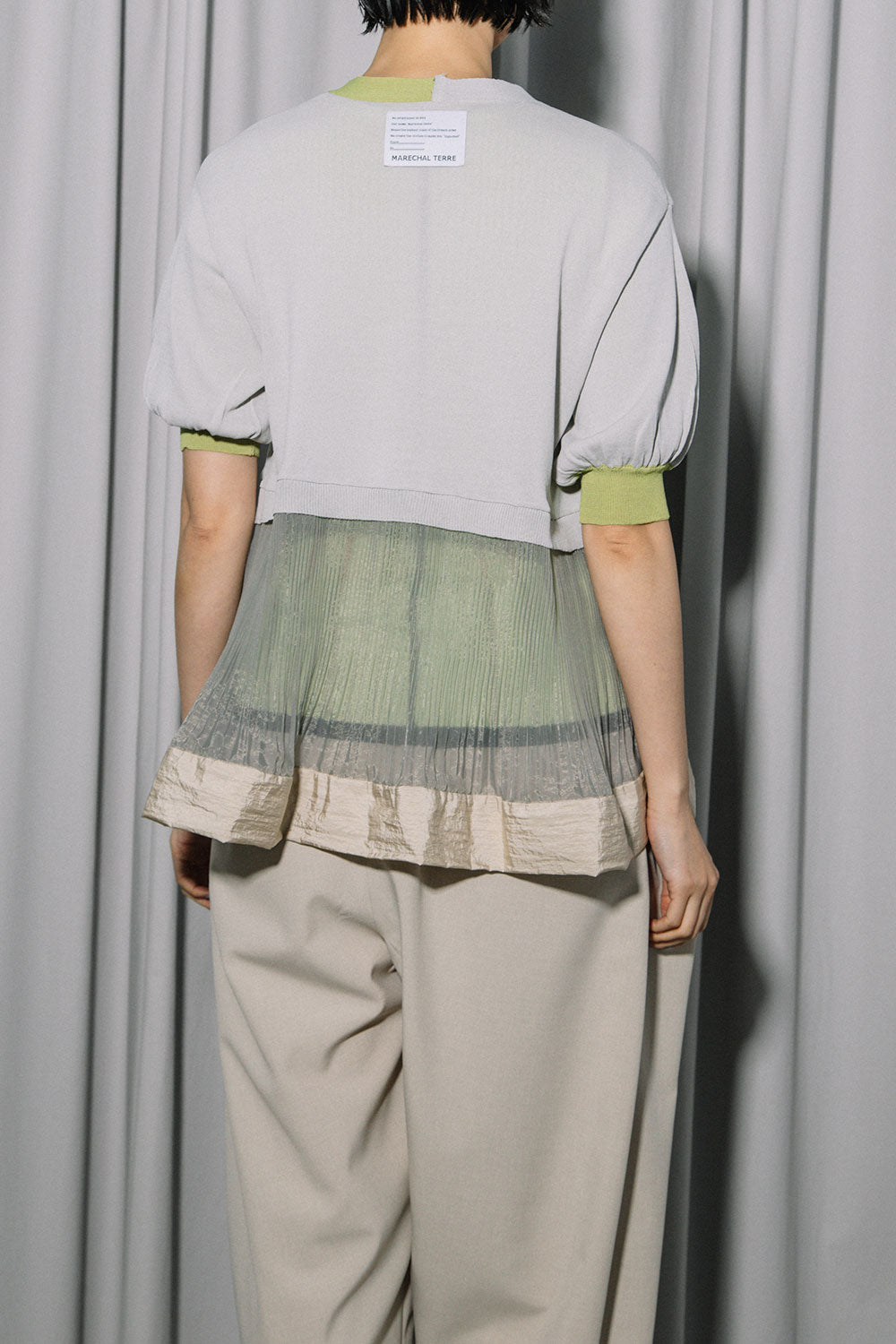 MARECHAL TERRE 裾プリーツニットカーディガン【ZMT262KN106】