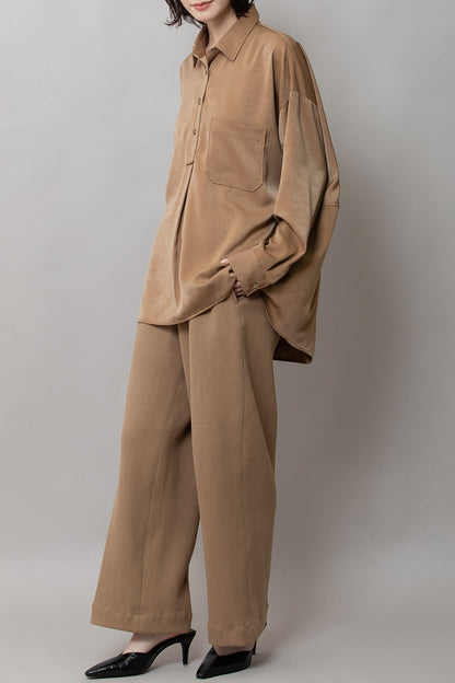 Munich ニットライクジャージーワイドイージーパンツ【MN252P31】