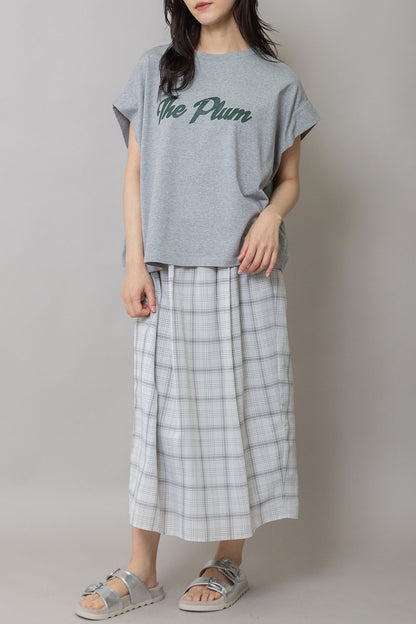 Munich "The Plum"ロゴプリントタックスリーブTシャツ【MN261U34】