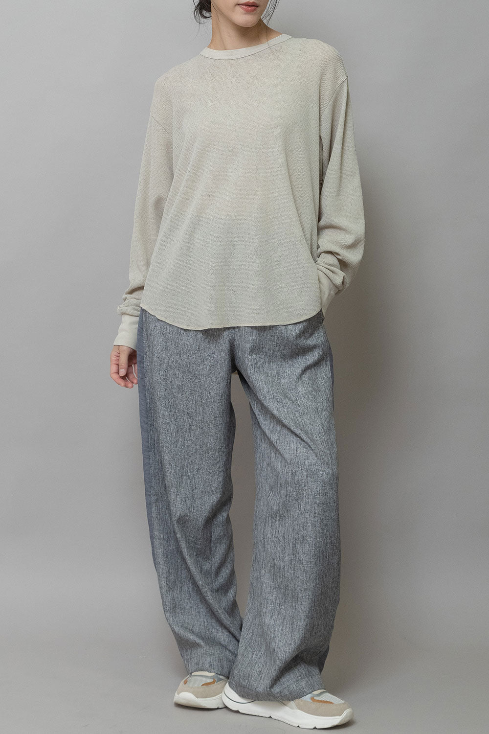 Munich シアーワッフルバックヘンリーネックプルオーバー【MN261U06】