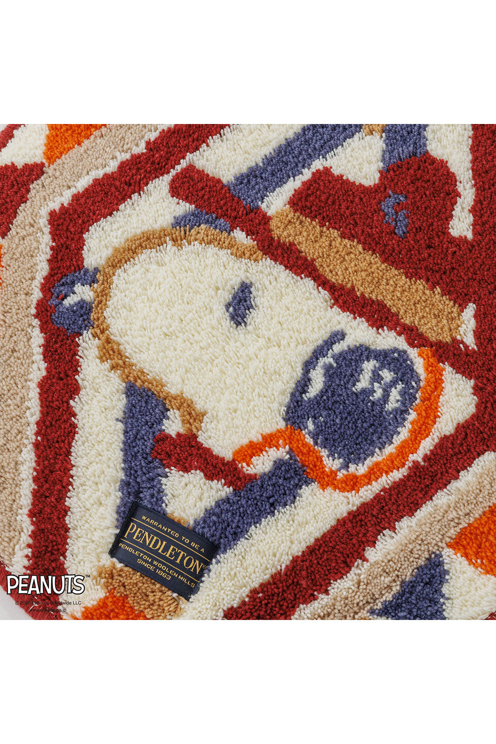 <PENDLETON×PEANUTS> Tufting Chair Mat