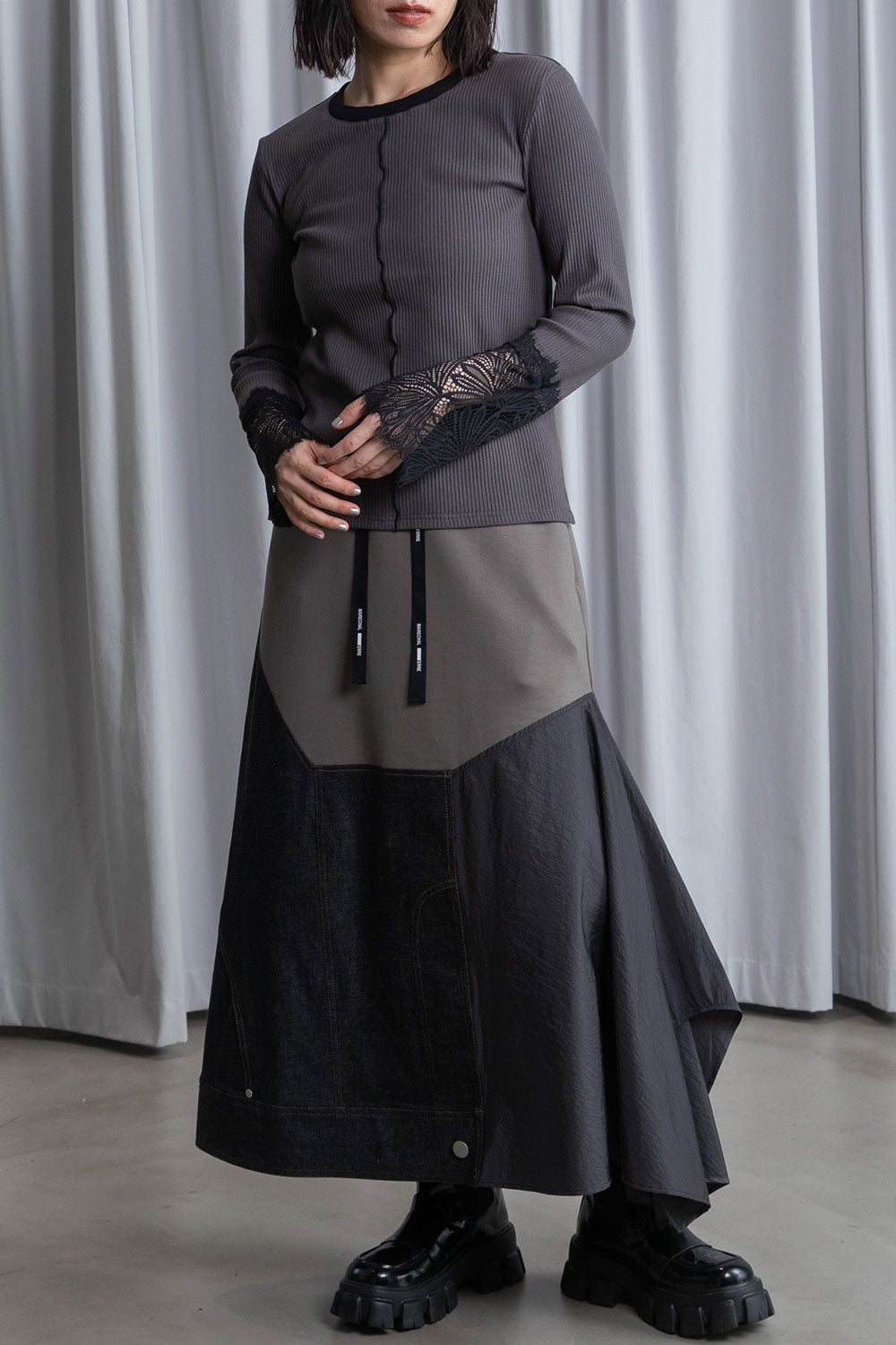 MARECHAL TERRE 袖レースリブインナートップス【ZMT261CT760】