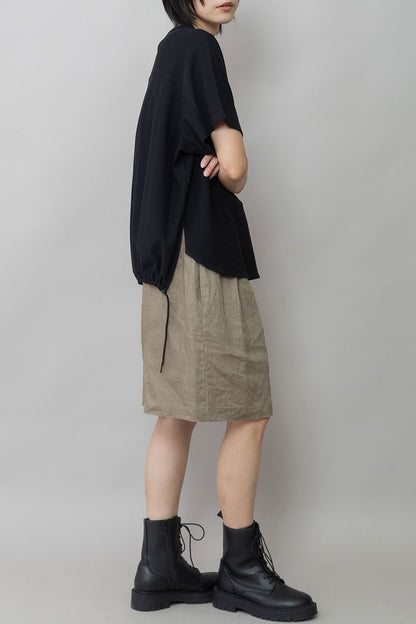 Munich ブークレーライトジャージドローストリングヘムトップス【MN261U17】