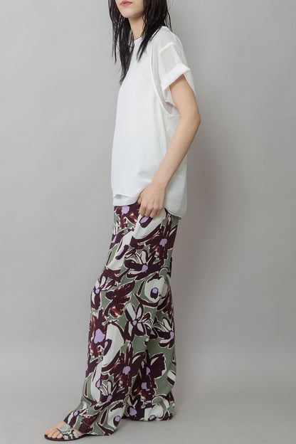 Munich ヴィンテージボイル×ドライツイルレイヤードトップス【MN261T45】