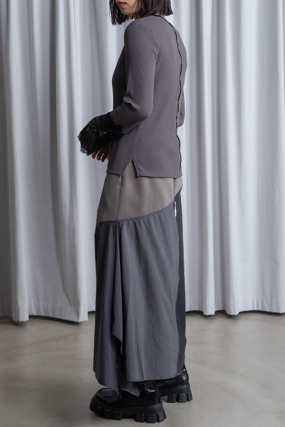 MARECHAL TERRE 袖レースリブインナートップス【ZMT261CT760】