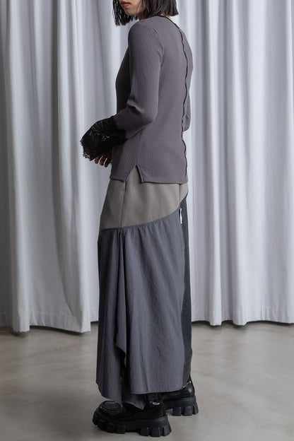 MARECHAL TERRE 袖レースリブインナートップス【ZMT261CT760】